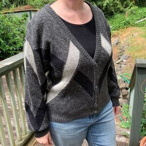 Vintage grandpa cardigan by Colore size M